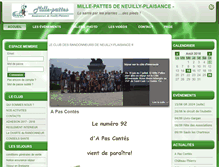 Tablet Screenshot of mille-pattes-np.com